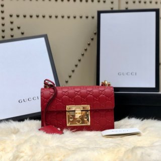 GUCCI Padlock Small Gucci Signature Shoulder Bag